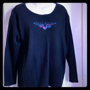 HARLEY DAVIDSON Ft Lauderdale Black LS Shirt- XL